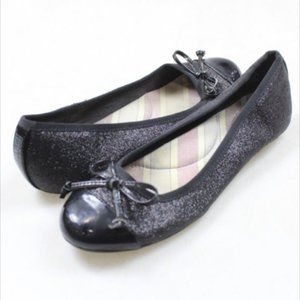 Sperry Top-Sider Black Glitter Women's Ballet Flats Size 8M